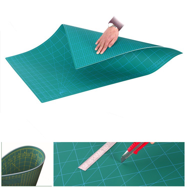 Tấm Lót Cắt Kỹ Thuật Cutting Mat Khổ A2, A3, A4 Hai Mặt Blue