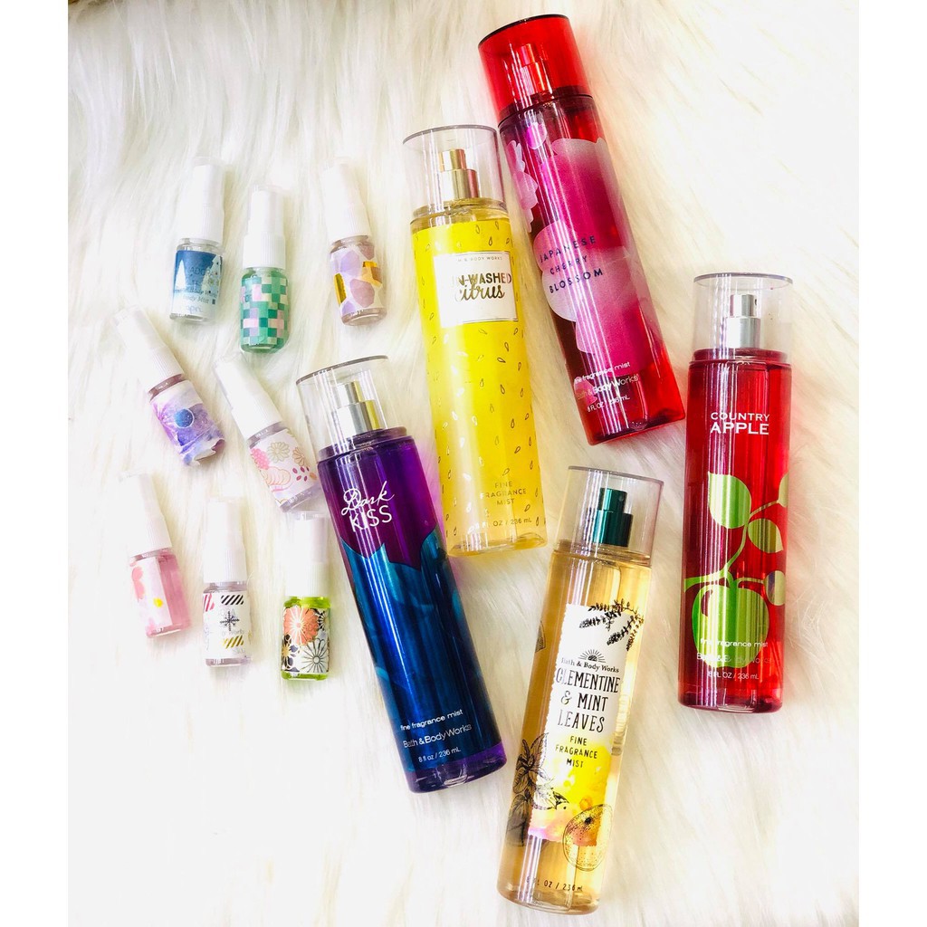 [𝔅𝔢𝔢❅] (10ml) Xịt Thơm Toàn Thân Bath And Body Works Body Mist [𝔅𝔢𝔢❅] | Thế Giới Skin Care