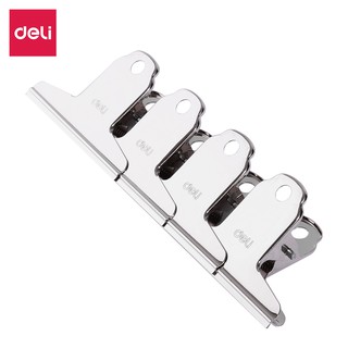 Kẹp 76mm deli, bạc - 9533 4 chiếc/túi