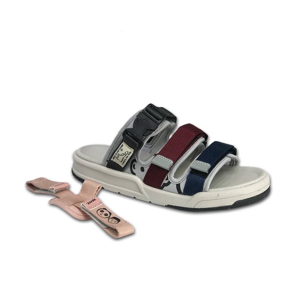 Sandal Nữ Đế Cao 3 Quai Ngang, Quai Sau Có Thể Tháo Rời MS1801