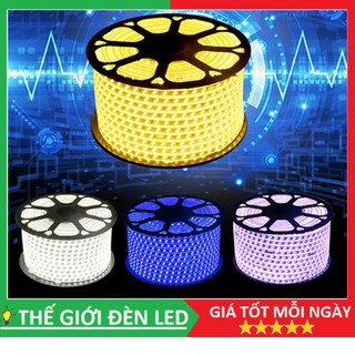 Led dây 5730 siêu sáng 2 hàng bóng chéo hắt trần cao cấp (Nguyên cuộn 100 mét ) Để trang trí ngoài trời