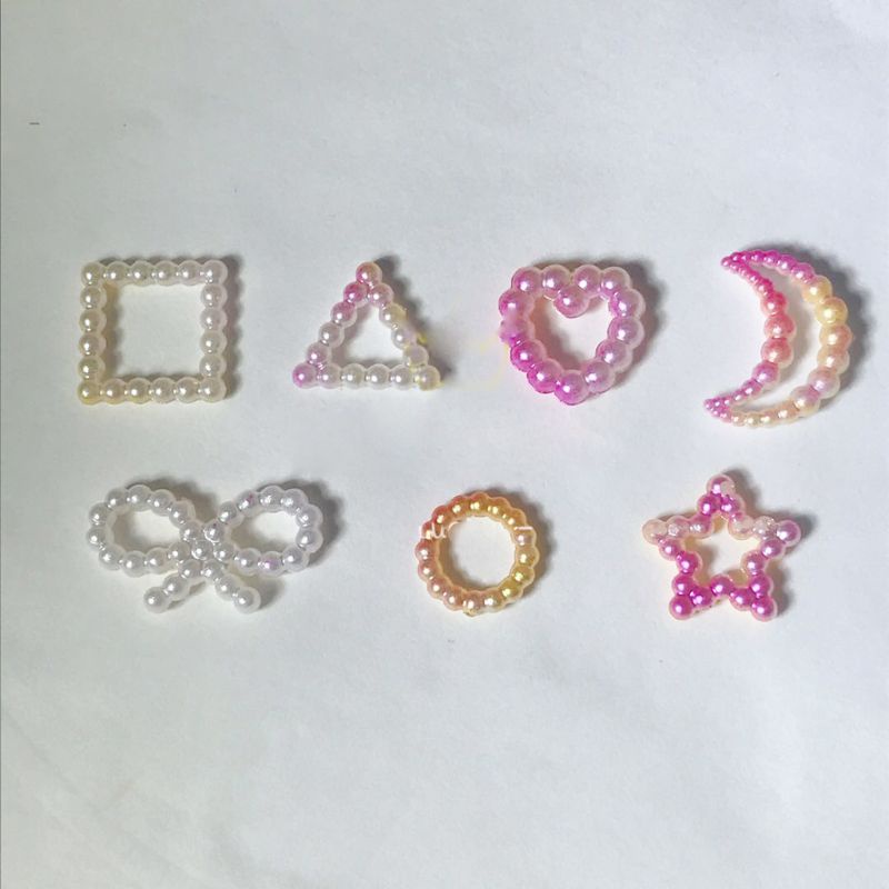 ✿ Phụ Kiện Trang Trí Hình Ngôi Sao/Mặt Trăng/Nơ Bằng Nhựa Resin Xinh Xắn