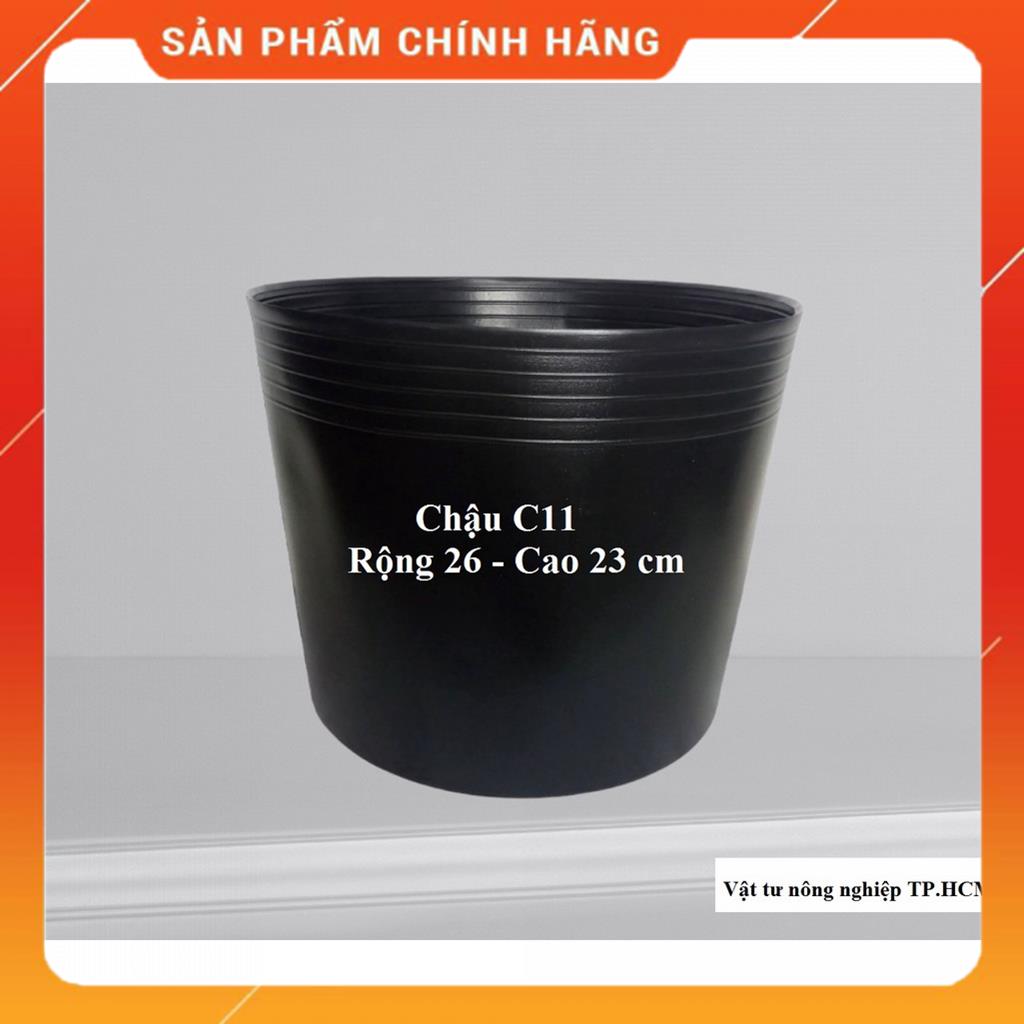 Chậu nhựa đen trồng cây trồng hoa C7-C8-C9-C10-C11 MSP20123