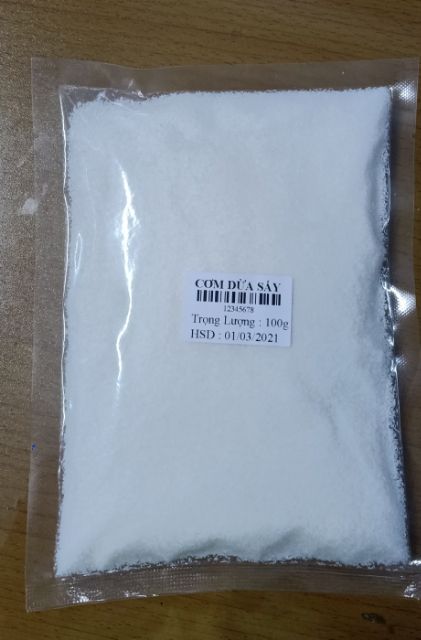 Cơm dừa sấy khô loại nhuyễn 100 gram