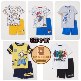 Bộ thun h&m sz 2-10y