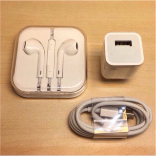 Sạc cáp lightning và tai nghe jack 3.5