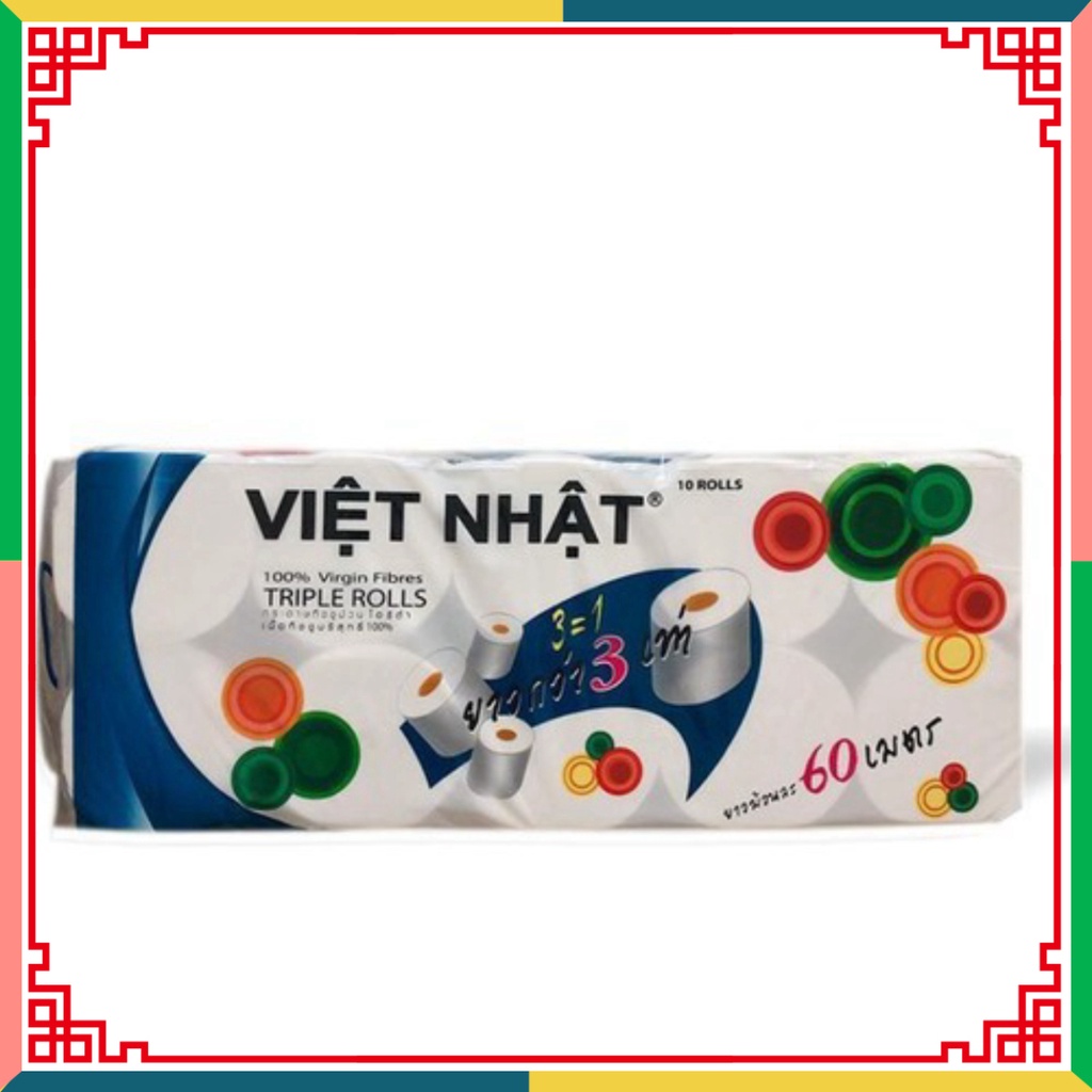 Giấy dọn dẹp Việt Nhật 10 cuộn không lõi 3 lớp
