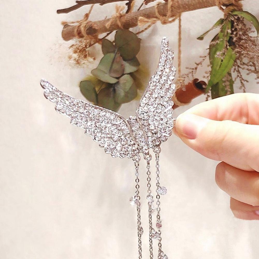 MXGOODS Kẹp Tóc Hình Đôi Cánh Thanh Lịch Thời Trang Cho Nữ