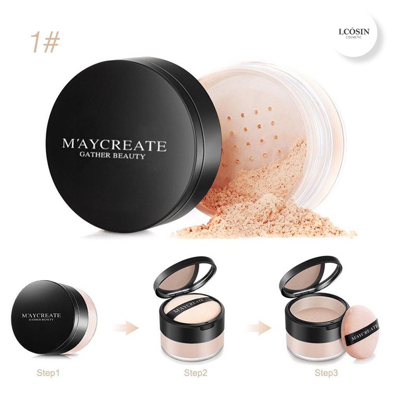 Phấn Phủ Bột Kiềm Dầu mayCreate Thần Thánh LS028