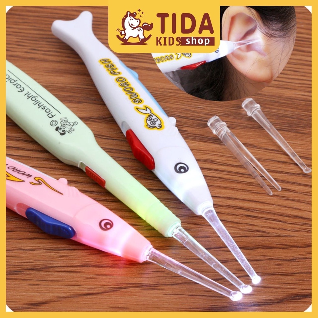 Cây Lấy Ráy Tai ⚡ HOT TREND ⚡ Có Đèn Led Tiện Dụng Chất Lượng cao, Đồ Gia Dụng TiDa Kids Shop