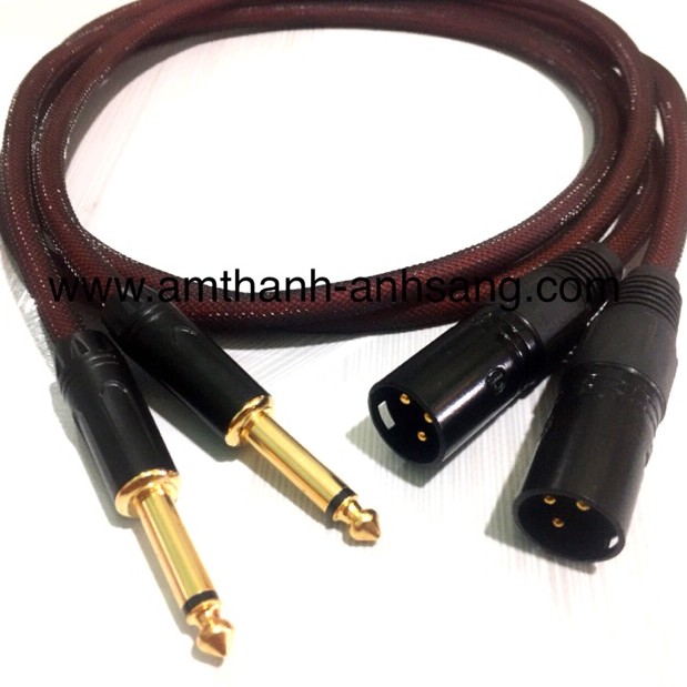 Dây canon đực ra 6Ly 02 dây tín hiệu âm thanh