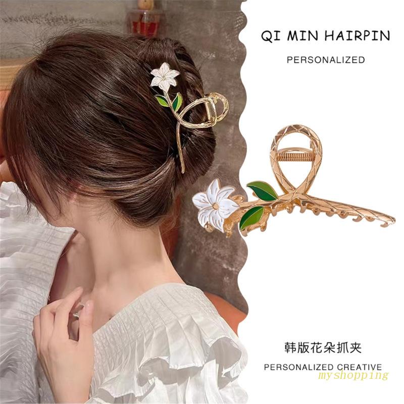 Kẹp Tóc Càng Cua Lớn Hình Hoa Cho Nữ