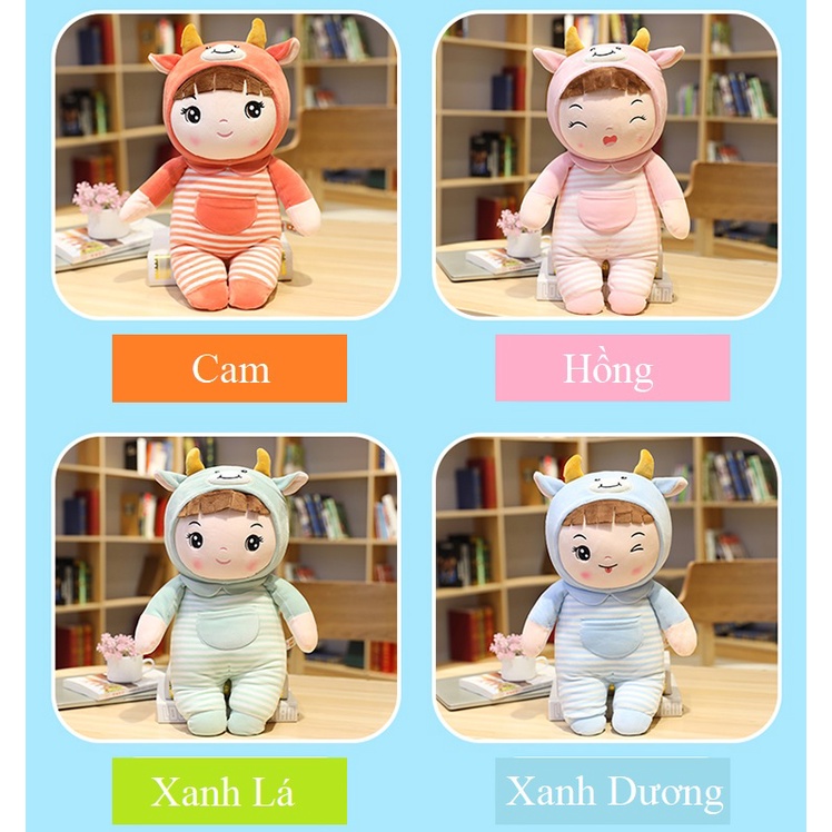Gấu bông Búp Bê cho bé gái Cute Mềm Mịn Cao Cấp gấu bông em bé Gấu Bông Hama