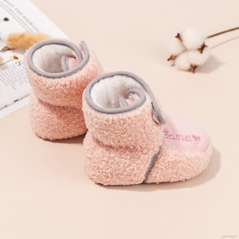 Giày bốt cổ cao đế mềm chống trượt cho bé tập đi