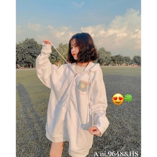Áo khoác gấu nỉ ngoại - HS