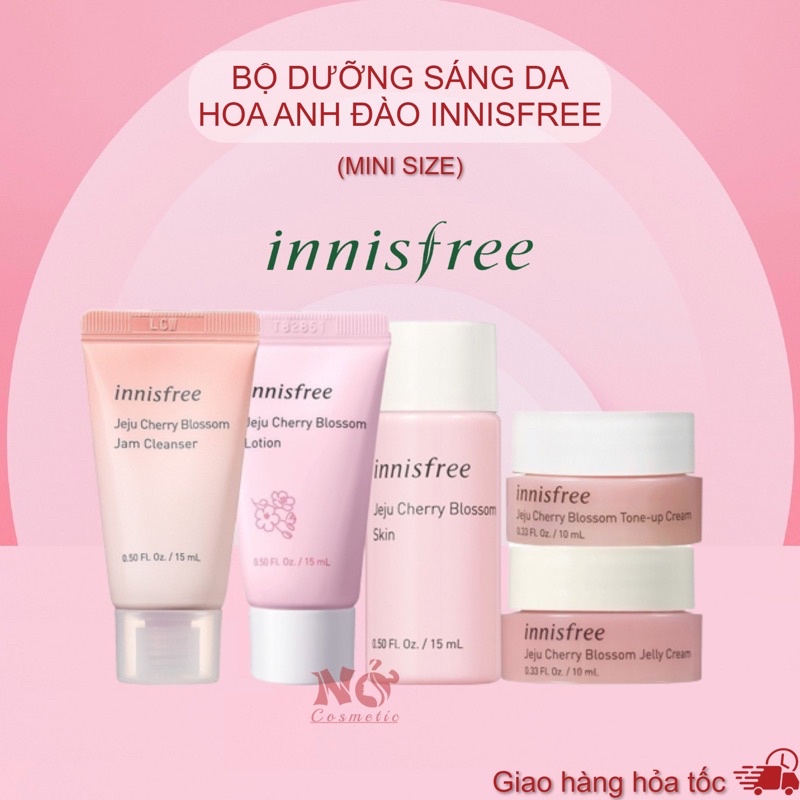 (Mini size tách sét) Kem dưỡng ẩm sáng da hoa anh đào innisfree Jeju Cherry Blossom Jelly Cream 10ml