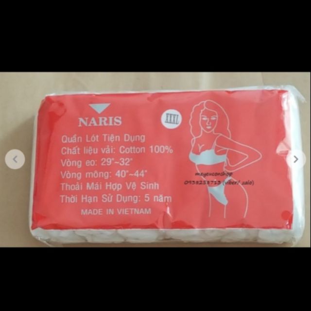 Quần lot giấy naris