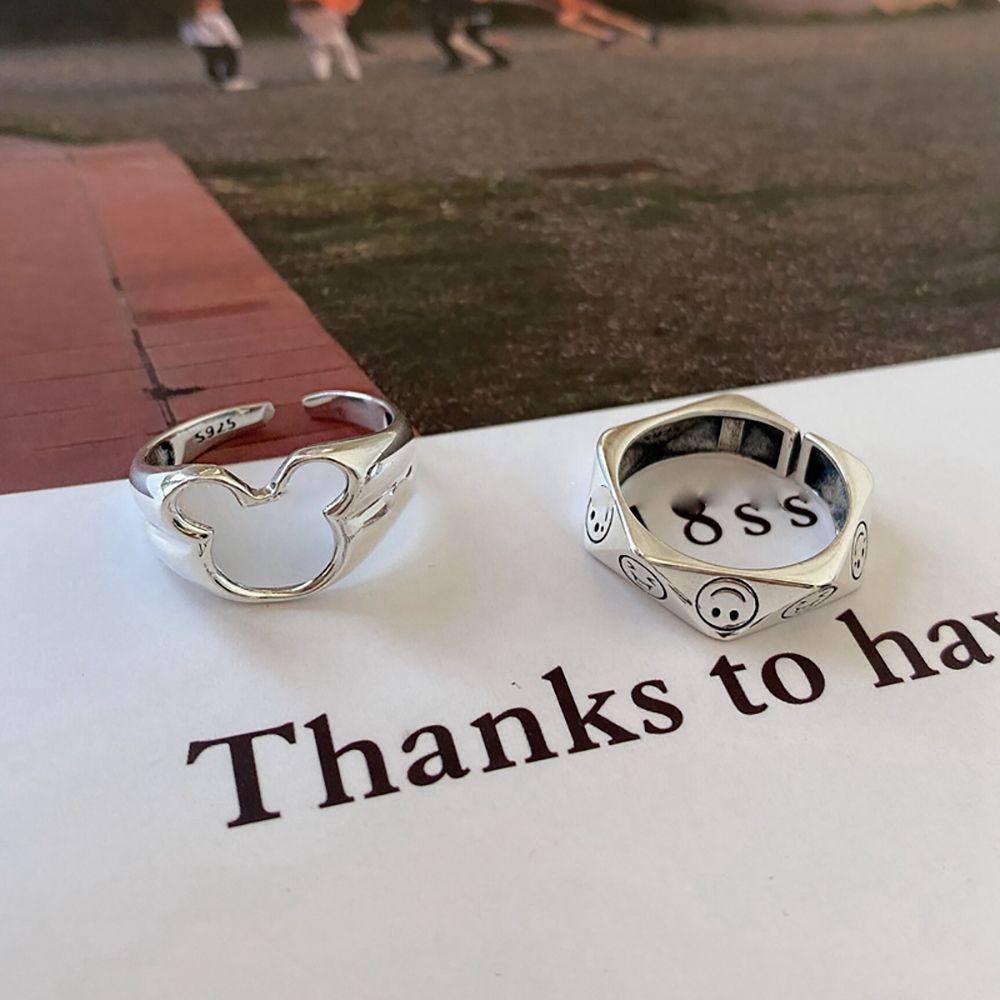 Nhẫn Đồng Hình Gấu Mặt Cười Dễ Thương Sáng Tạo Cho Nữ