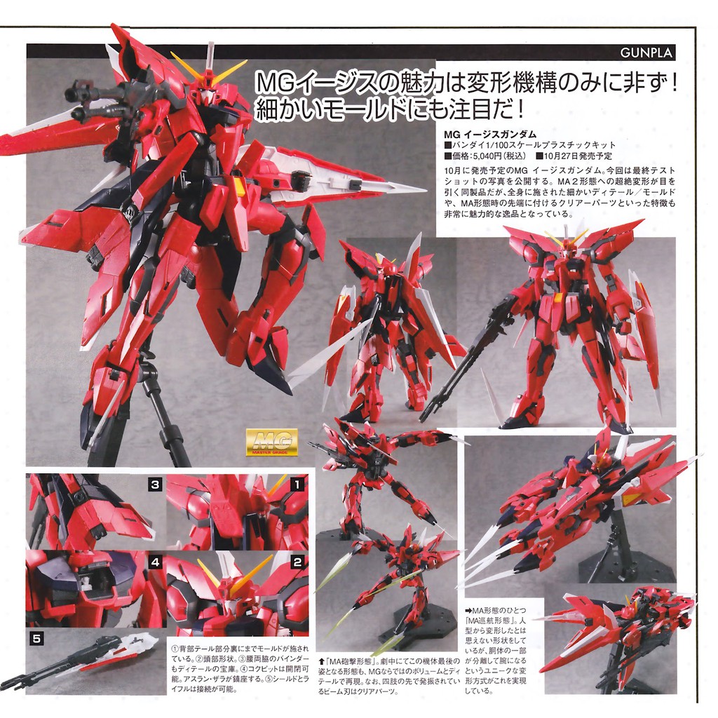 Gundam Bandai MG Aegis Gat X303 Gundam Seed Mô Hình Nhựa Đồ Chơi Lắp Ráp Anime Nhật Tỷ lệ 1/100