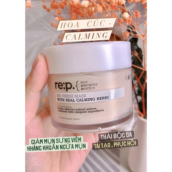 DÙNG THỬ 10G / 20G / Mặt Nạ Đất Sét RE:P Bio Fresh Mask With Real Herbs