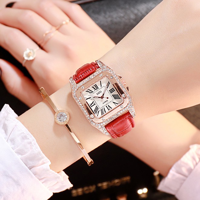 Đồng hồ nữ Z02 mặt vuông cá tính kiểu dáng thời trang | BigBuy360 - bigbuy360.vn