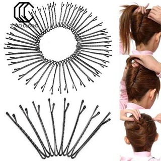 50 Kẹp tóc gợn sóng màu đen thiết kế đơn giản