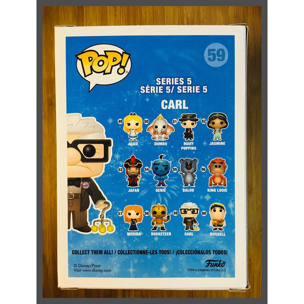 Đồ chơi mô hình nhân vật Funko Pop Disney Pixar Up Carl vinyl làm bộ sưu tập quà tặng sinh nhật Giáng Sinh cho trẻ em