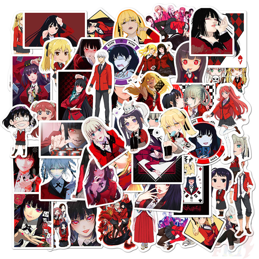 ❉ Kakegurui - Series 01 Anime Stickers ❉ 50Pcs/Set Jabami Yumeko DIY Fashion Doodle Decals Stickers