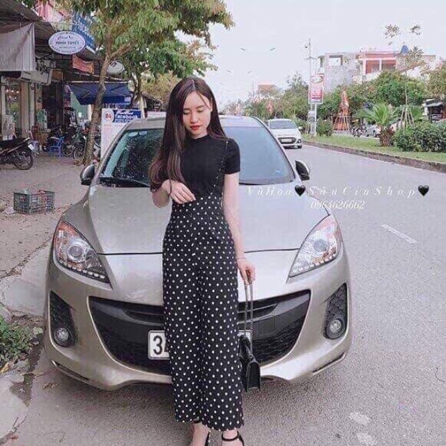 Sét áo phông + quần chấm bi