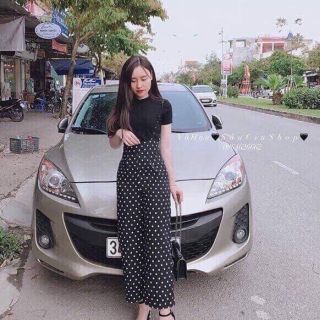 Sét áo phông + quần chấm bi