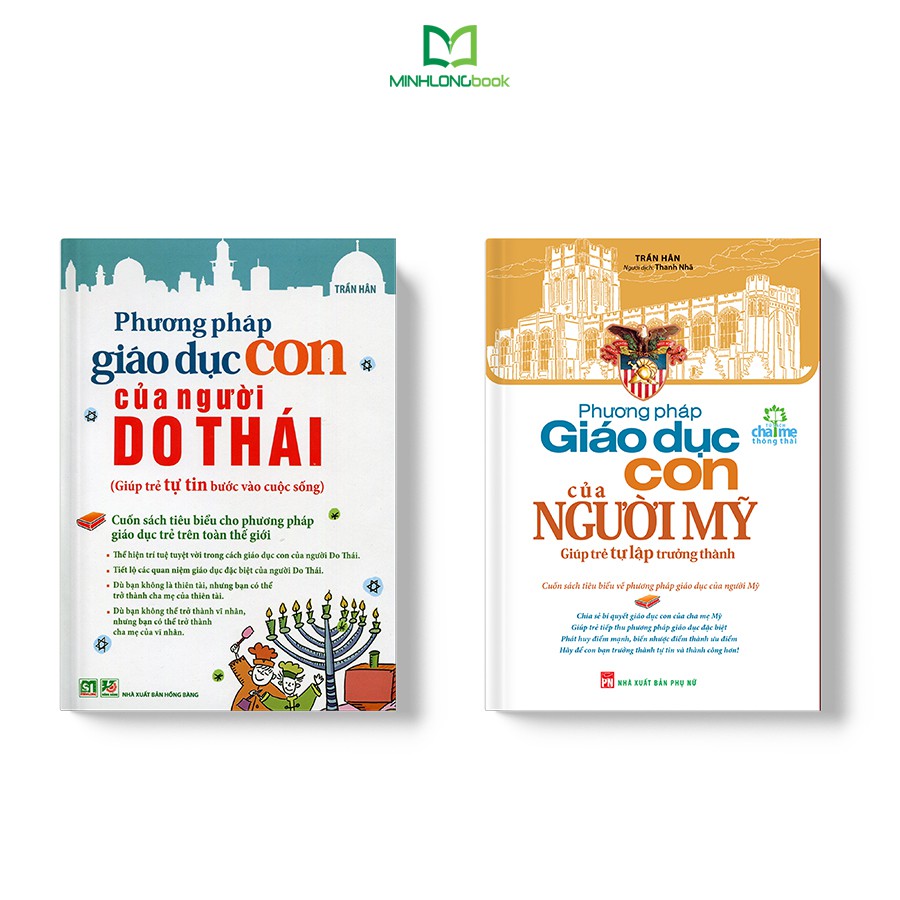 Combo sách - Phương Pháp Giáo Dục Con Của Người Mỹ và Phương Pháp Giáo Dục Con Của Người Do Thái