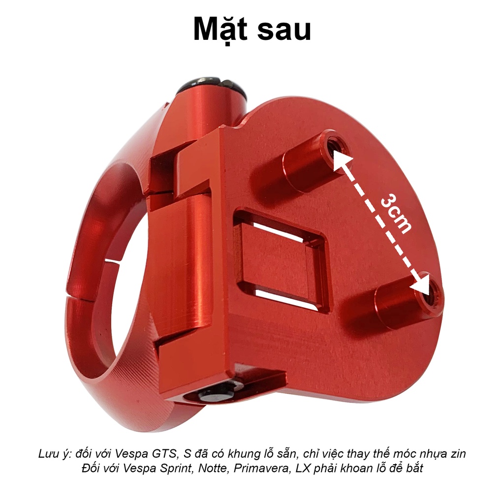 Móc treo 2 lỗ Vespa