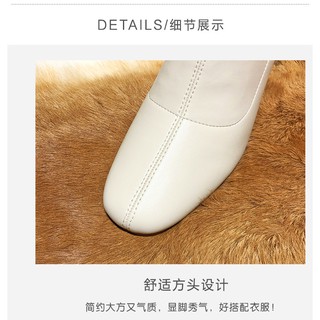 💖FULLBOX BOOT💖 Bốt chui chân mũi vuông 5p da mềm siêu êm