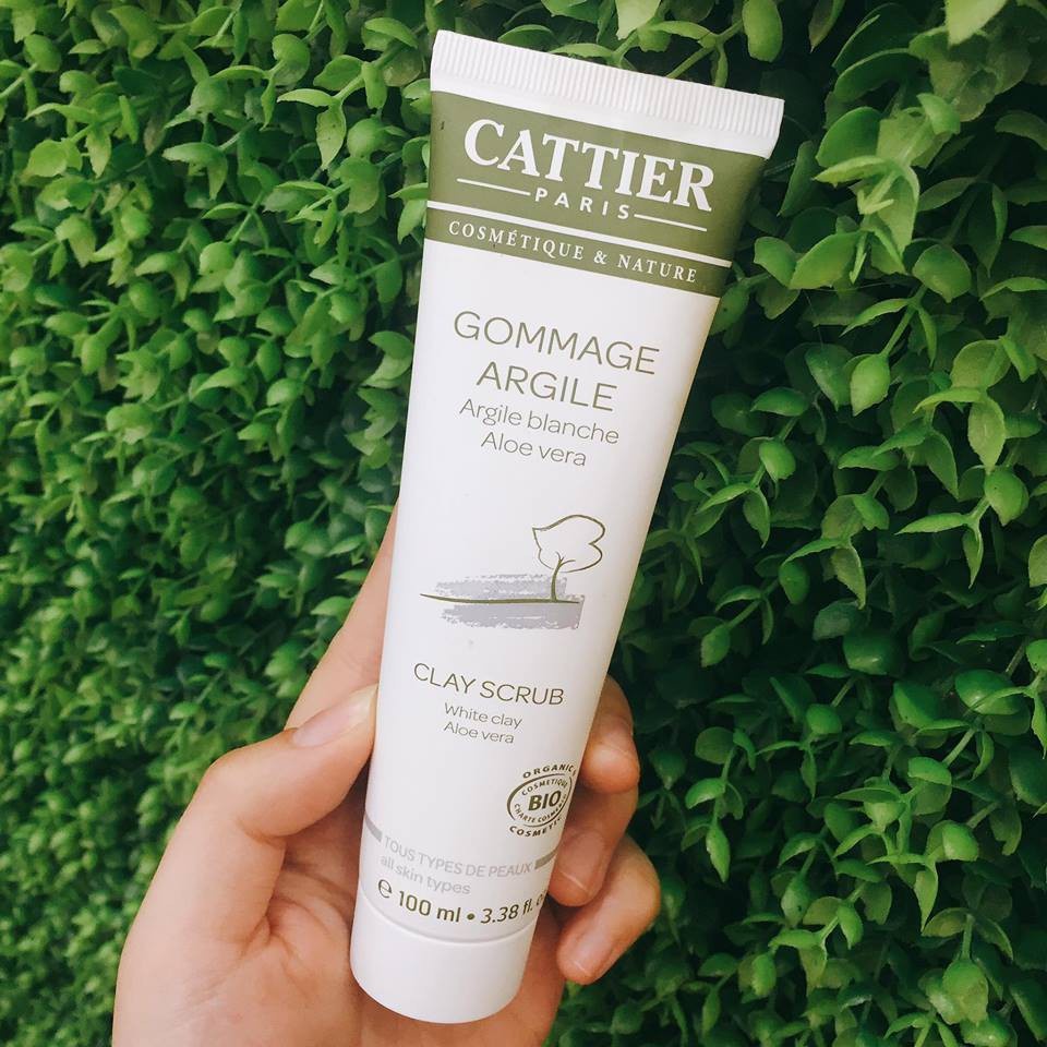 Tẩy da chết CATTIER Gommage Argile 100ml - Bản nội địa Pháp