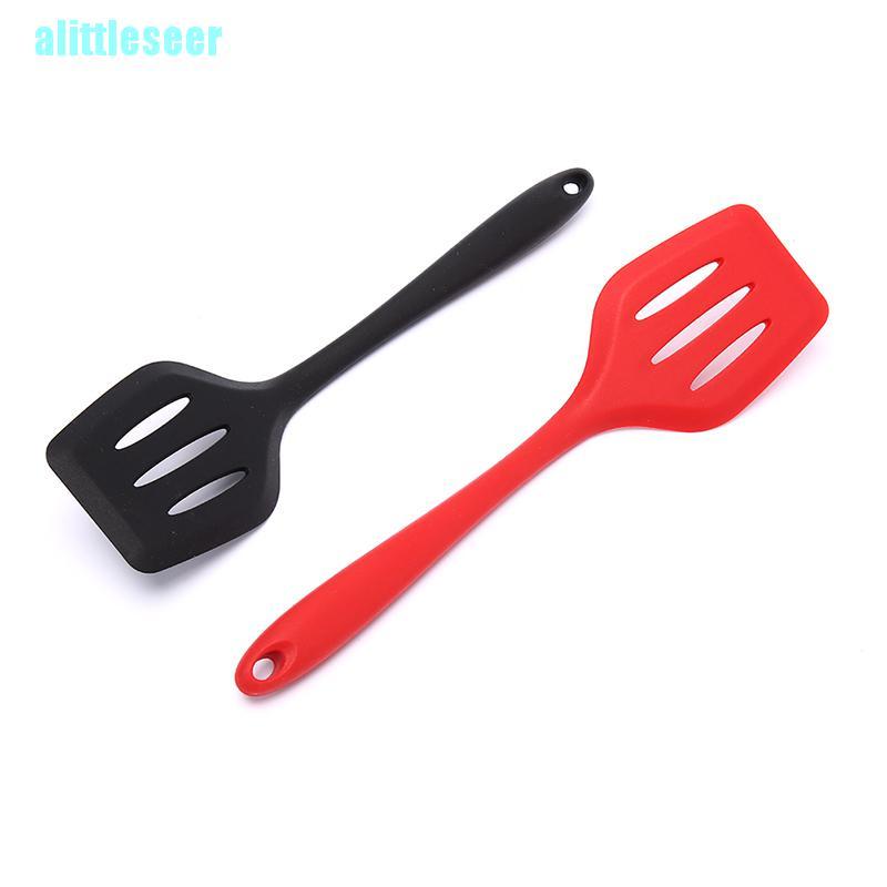 【Per】Silicone Turners Slotted Spatula Kitchen Tools Egg Fish Pan Cooking Utensils