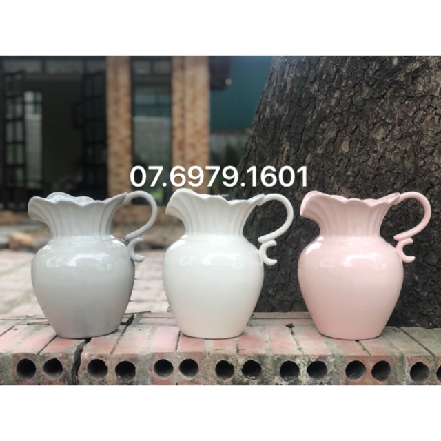 Bình sữa cắm hoa (cao 35cm)