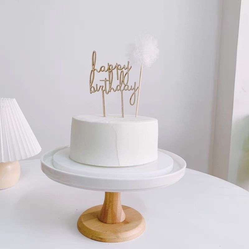 Cây Cắm Bánh Kem Happy Birthday Happy You Day Phong Cách Hàn Quốc - Yori Party