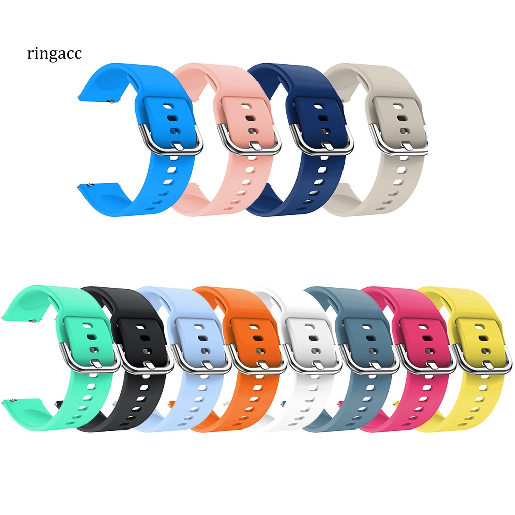 Dây đeo silicon thay thế cho đồng hồ thông minh 22mm rga