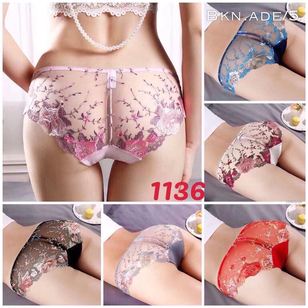 [ Được chọn màu] Quần lót nữ ren thêu hoa xuyên thấu sexy quyến rũ gợi cảm hot trend 2020 | BigBuy360 - bigbuy360.vn