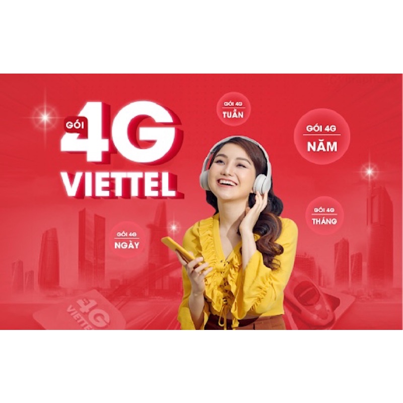 Sim Viettel 4G chuyên dùng data 45gb 1 tháng tốc độ cao miễn phí tháng đầu tiên sử dụng