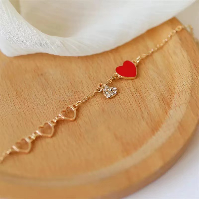 Vòng Tay Đính Quả Anh Đào Xinh Xắn Phong Cách Hàn Quốc