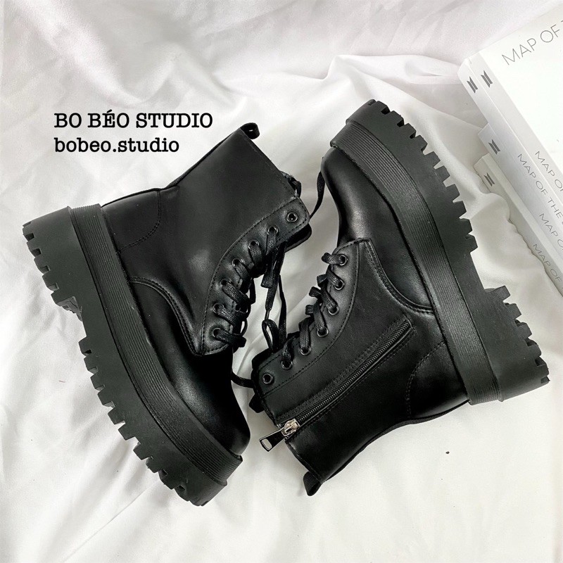 (HÀNG CÓ SẴN - ẢNH THẬT SHOP CHỤP) BABY PLATFORM BOOTS - BOOTS ULZZANG ĐẾ CAO 5CM