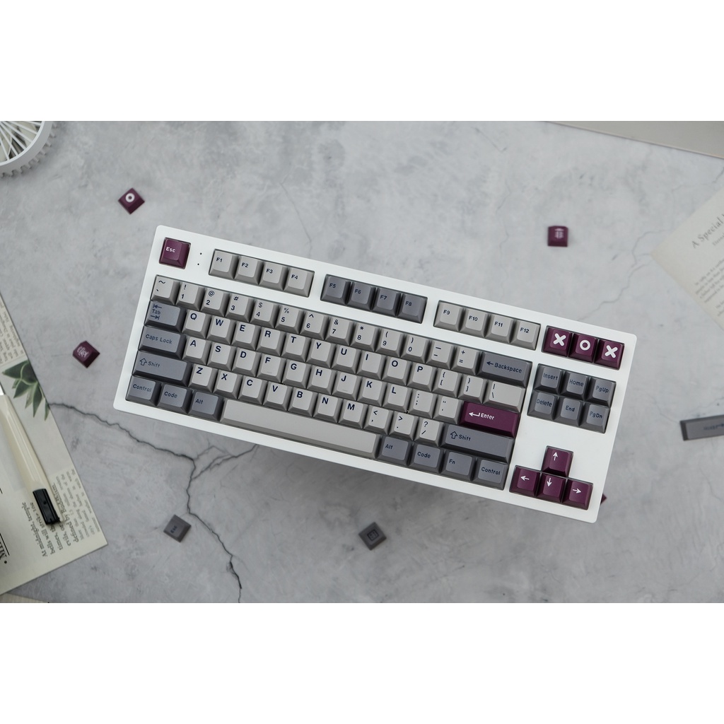 Nút bàn phím cơ GMK DMG Keycap GAMEBOY 173 phím cho 64/87/104/980.etc