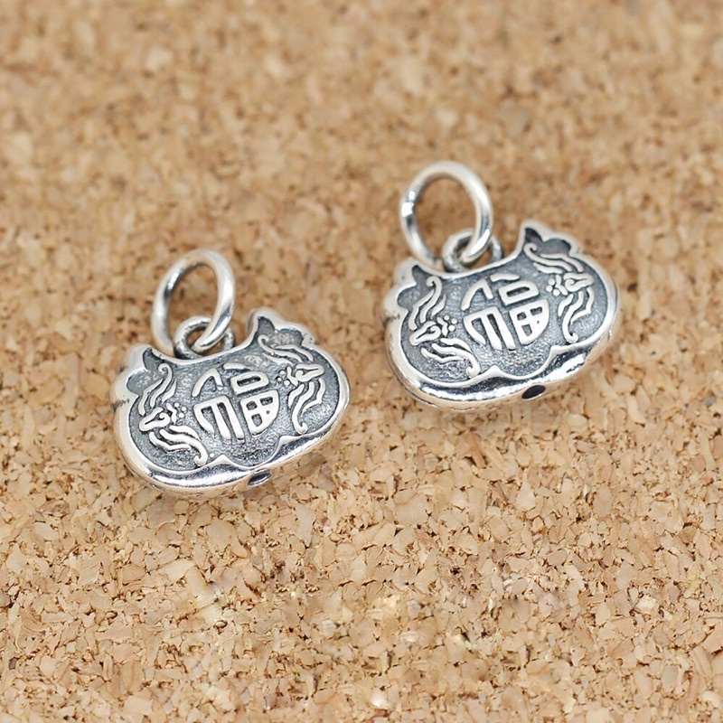 [GIÁ SỈ] Charm bạc treo khóa hạnh phúc - Hàng bạc loại 1 siêu đẹp PH701