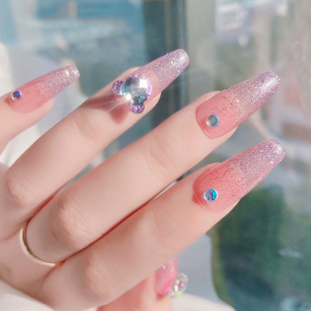 [Hàng mới về] Phụ kiện trang trí móng nghệ thuật hình chuột mickey 3d nhiều màu lấp lánh sang trọng diy