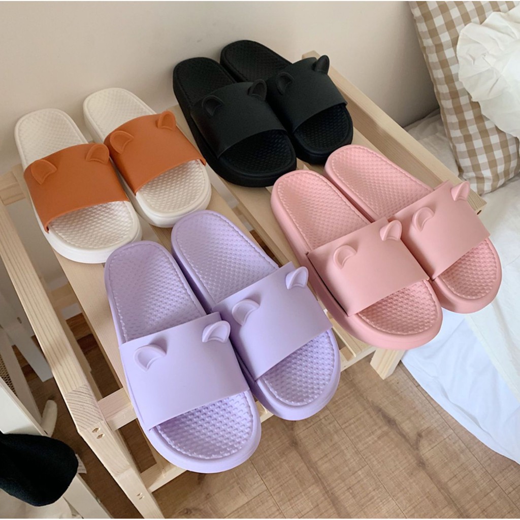 DÉP QUAI NGANG NỮ HÌNH TAI MÈO CUTE ✿ ROSASOONIE