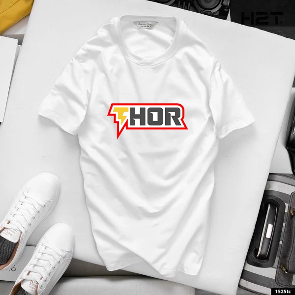 Áo thun Freeship unisex nam nữ, mẫu in chữ THOR Marvel, cổ tròn tay ngắn, vải cotton form đẹp A67