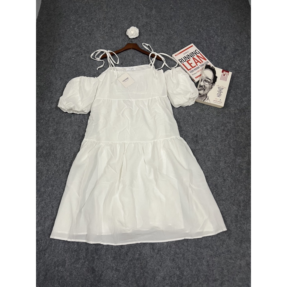 ĐẦM BABYDOLL 2 DÂY BIGSIZE TAY RỚT VAI CÓ THỂ THÁO RỜI