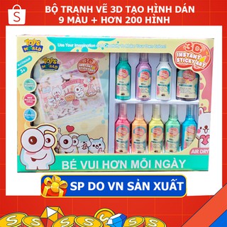 09 MÀU 200 HÌNH TRANH VẼ 3D - TẠO THÀNH HÌNH DÁN CHO BÉ