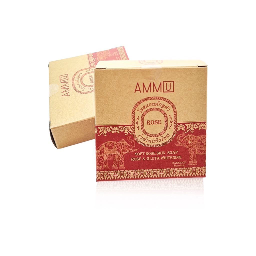 [Độc Quyền] Xà bông trắng da Thái Lan AMMU làm mờ thâm Soft Rose Skin Soap 65g